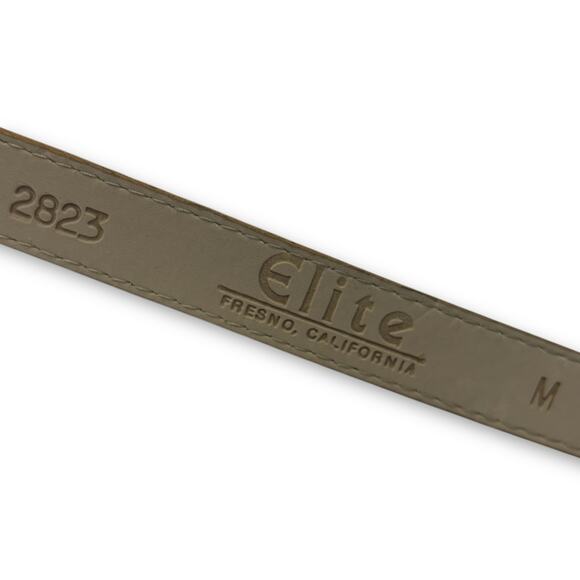 Elite Fresno California Belt Size Medium Tan Animal Print - Picture 3 of 3